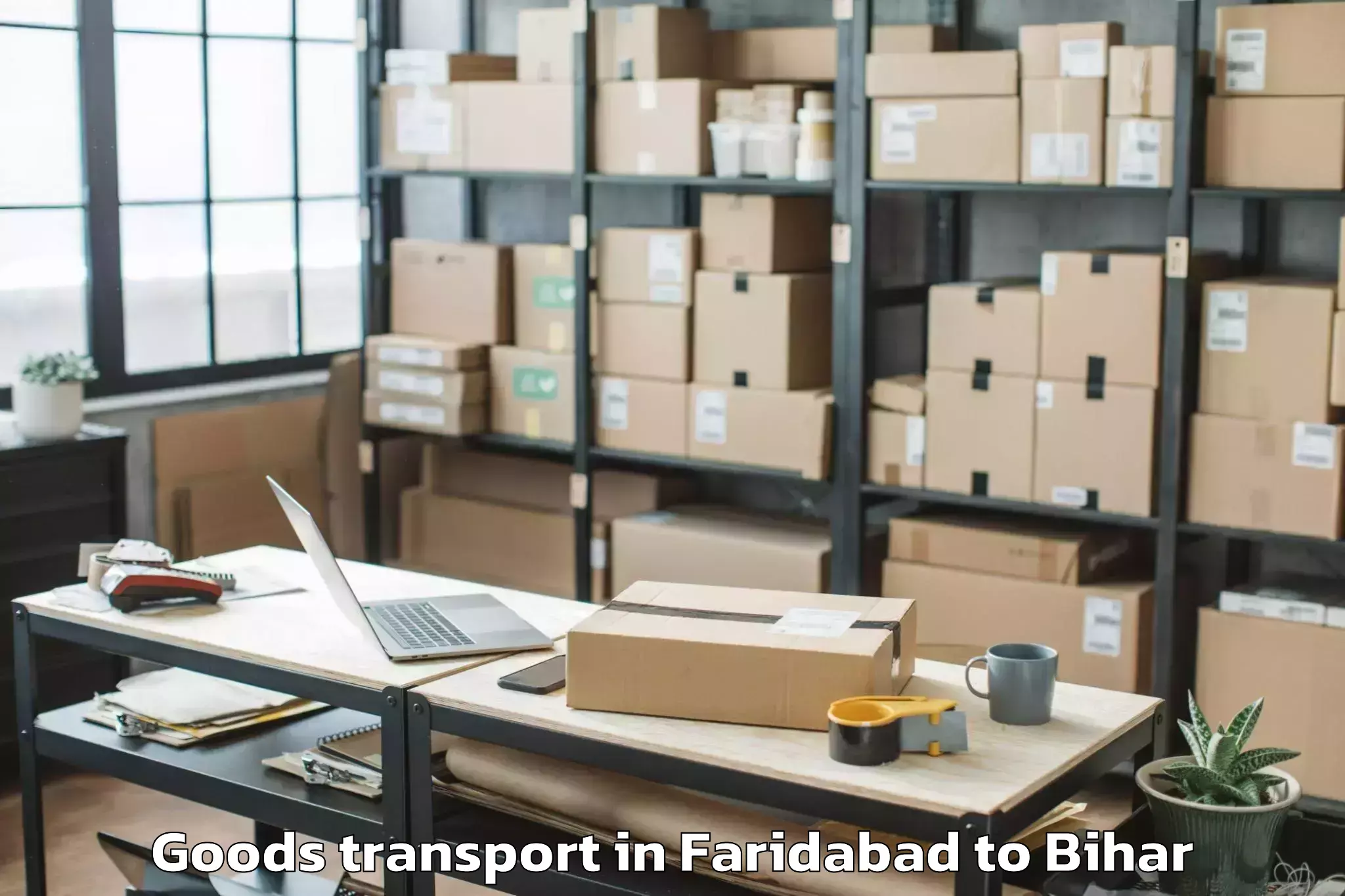 Book Faridabad to Kharagwara Goods Transport Online